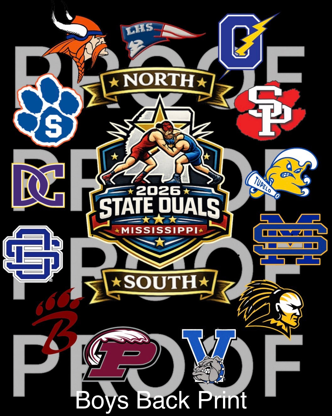 State Duals Black Hoodie