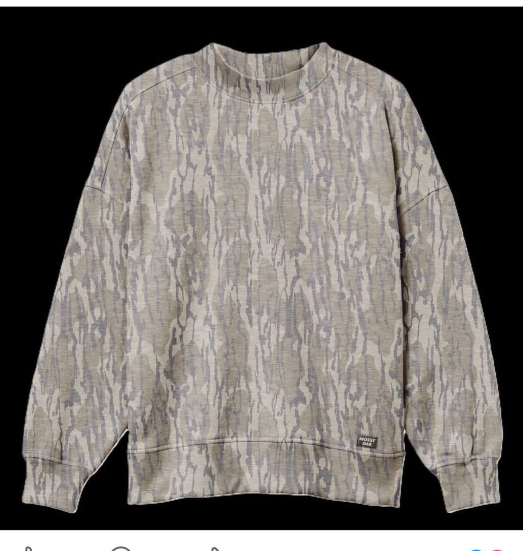 Mossy Oak Camo Crewneck Sweatshirt