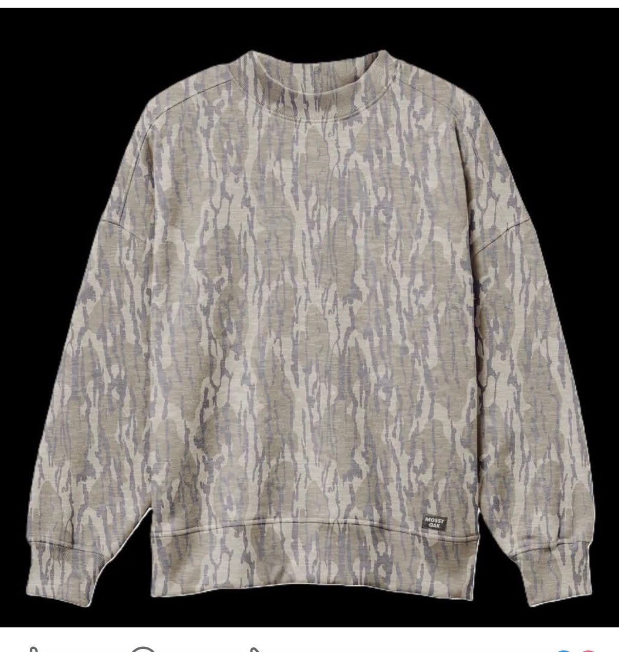 Mossy Oak Camo Crewneck Sweatshirt