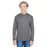 A4 Apparel NB3165 Youth Long Sleeve Cooling Polyester Performance Crew Shirt UPF 44+