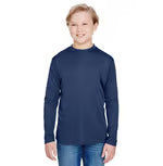 A4 Apparel NB3165 Youth Long Sleeve Cooling Polyester Performance Crew Shirt UPF 44+
