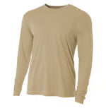 A4 Apparel NB3165 Youth Long Sleeve Cooling Polyester Performance Crew Shirt UPF 44+