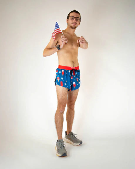 Men's USA Popsicles 2" DS Split Shorts