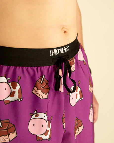 Men's Choccy Cows 5" Drawstring Split Running Shorts