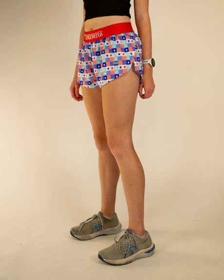 Women's USA Picnic 1.5" Split Shorts