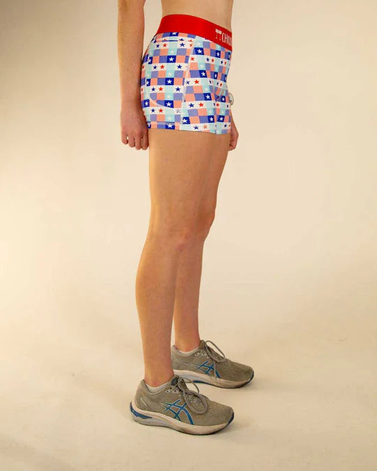 Women's USA Picnic 3" Compression Shorts