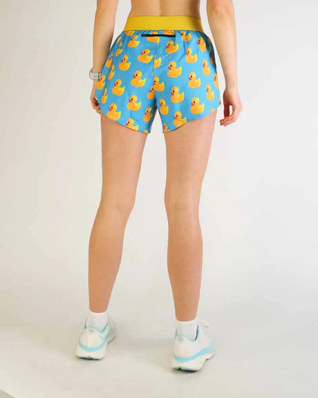 Women's Rubber Ducky 4" Split Running Shorts