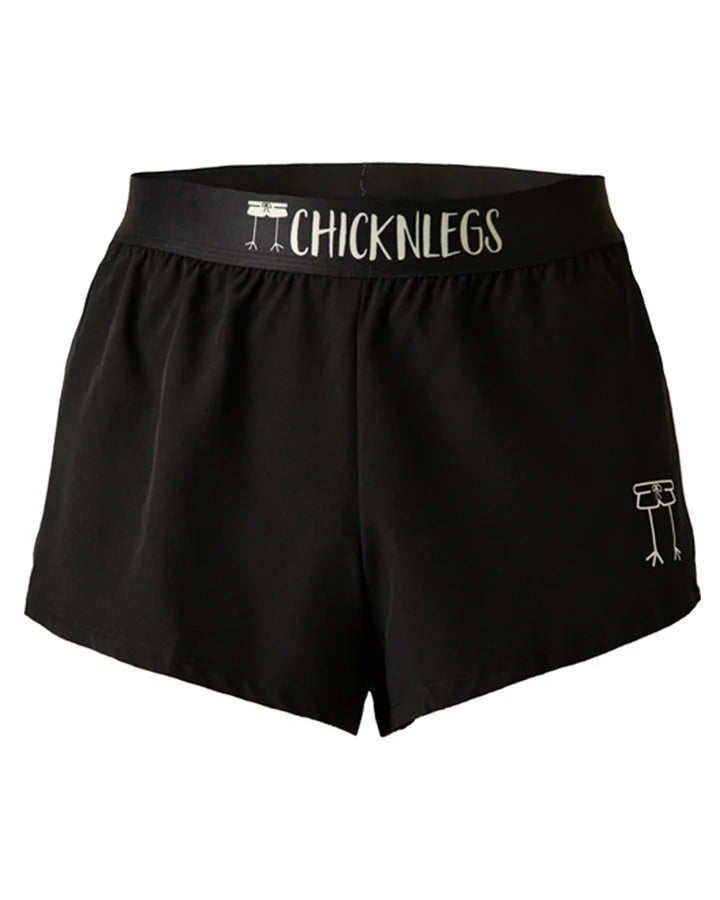Men's Black 2" Split Running Shorts