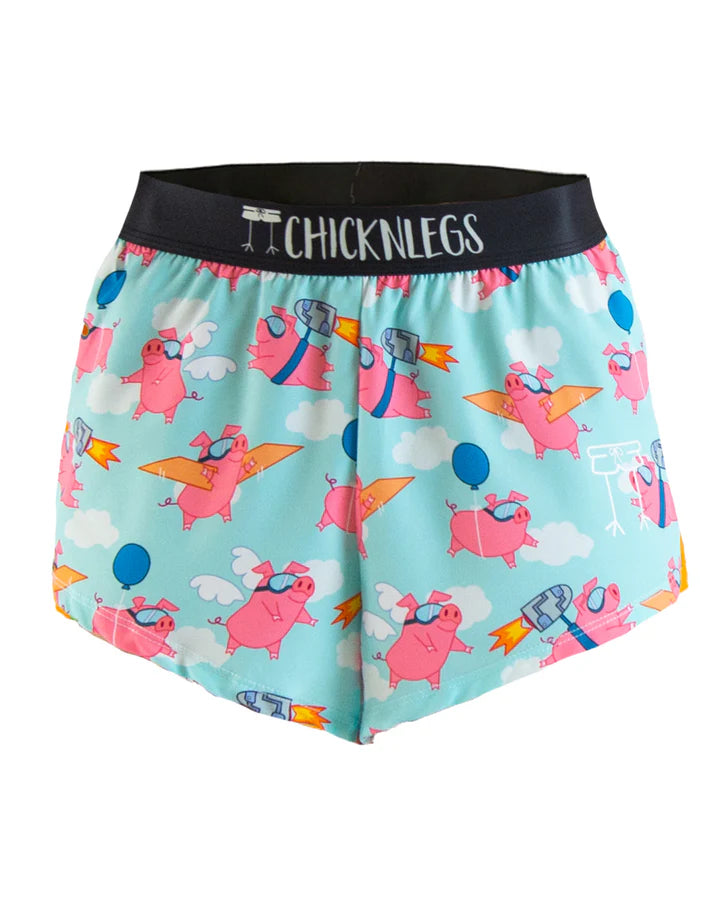 Men's Flying Pigs 2" Split Running Shorts