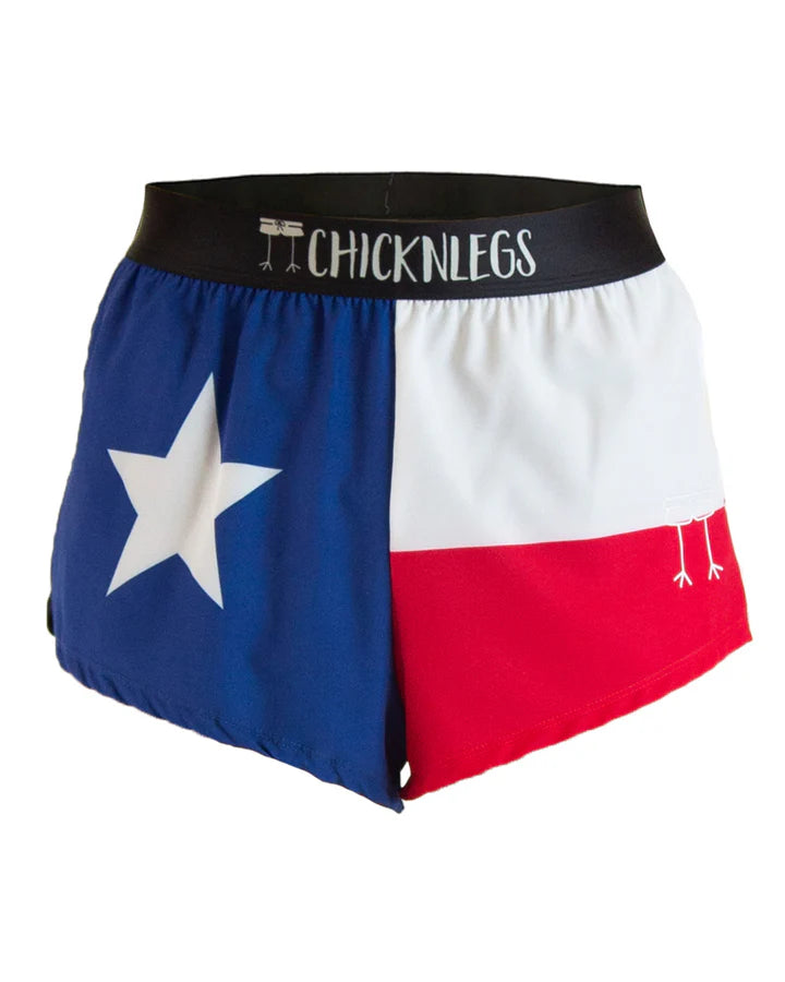 Men's Texas Flag 2" Split Running Shorts