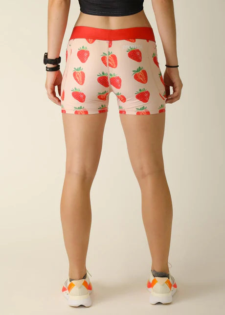 Women's Strawberry Szn 3" Compression Running Shorts
