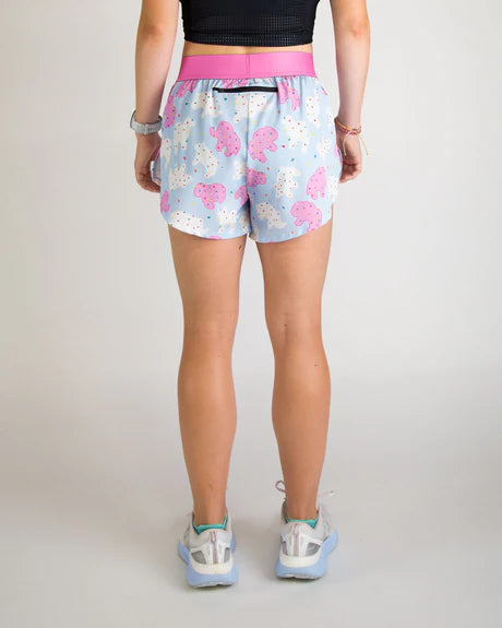 Women's Animal Cookies 4" Split Running Shorts