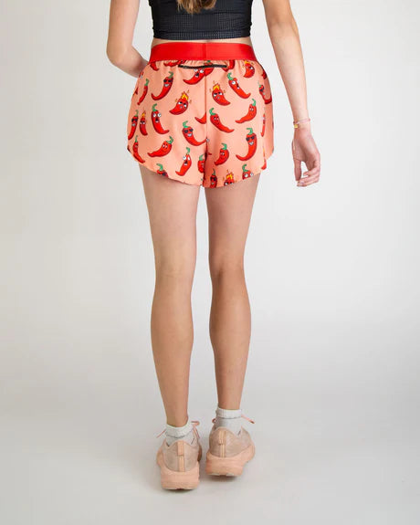 Women's Chili Peppers 4" Split Running Shorts