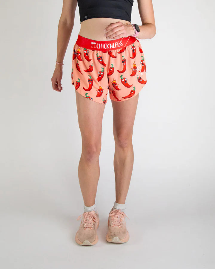Women's Chili Peppers 4" Split Running Shorts