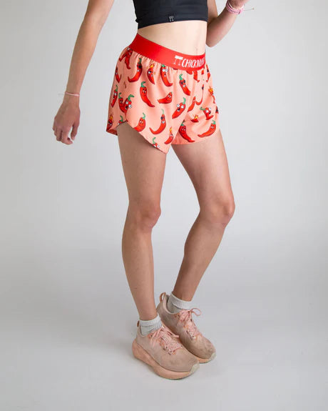 Women's Chili Peppers 4" Split Running Shorts