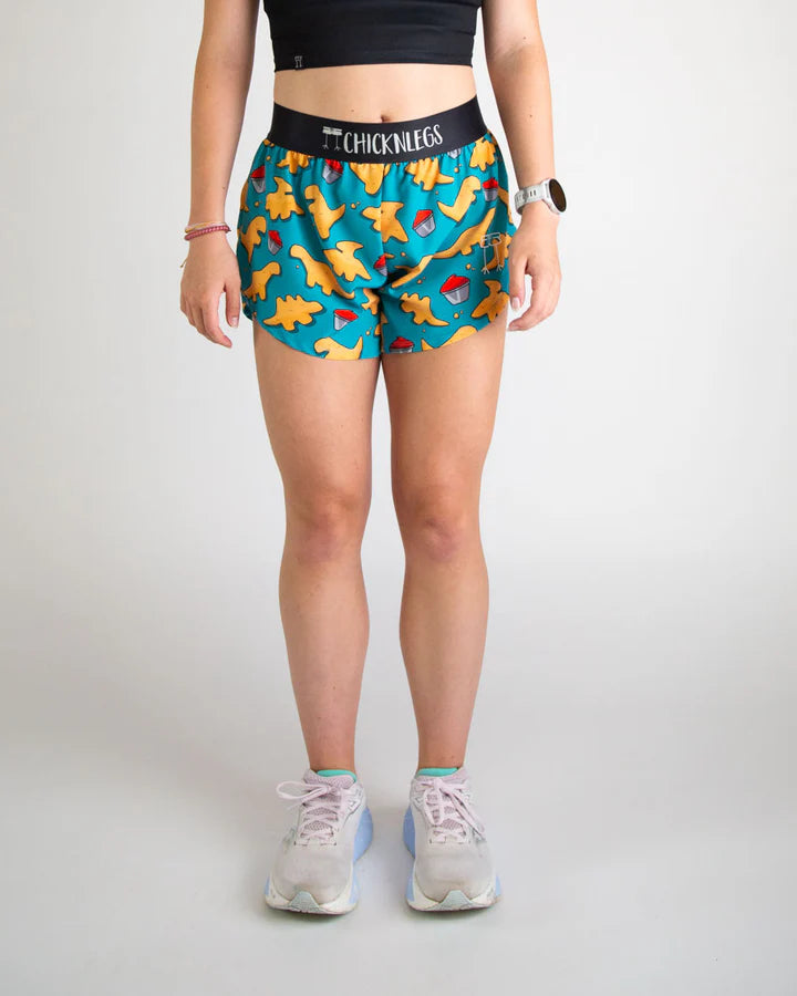 Women's Dino Nuggets 4" Split Running Shorts