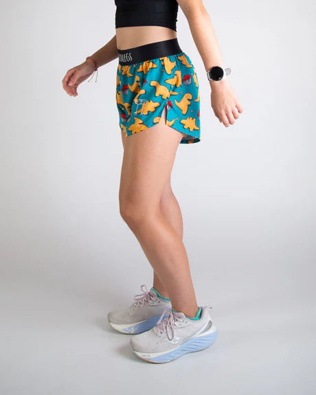 Women's Dino Nuggets 4" Split Running Shorts