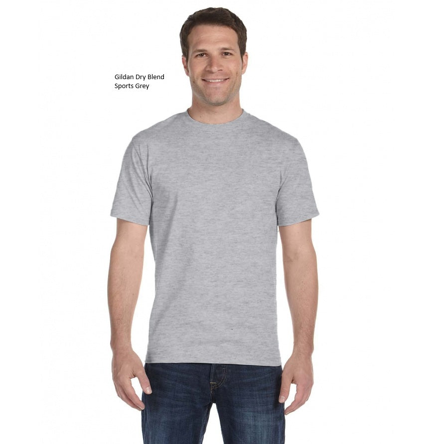 Gildan Dry Blend Sports Grey blank tee