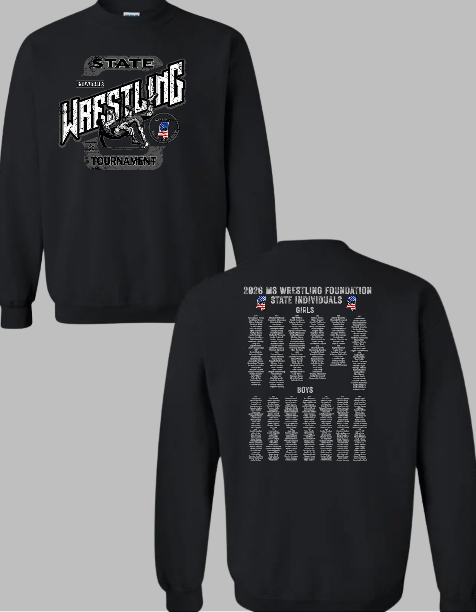 2026 MS Wrestling State Individuals Crewneck