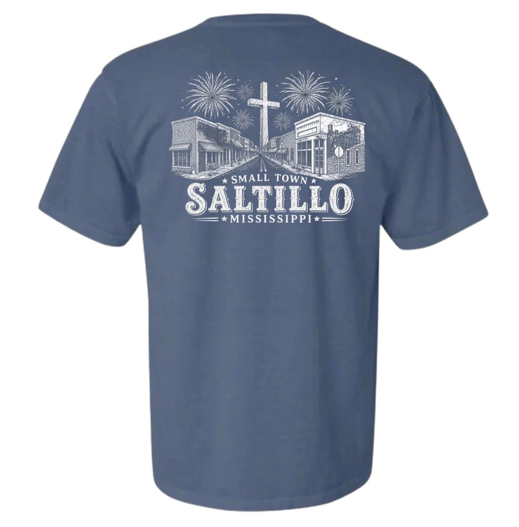 Small Town Saltillo Mississippi Comfort Color T-Shirt