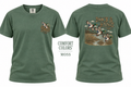 Rock & Ridge Co. Duck Tee - Comfort Colors Moss front and back