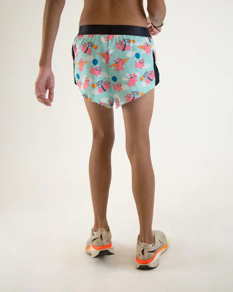 Men's Flying Pigs 2" Split Running Shorts