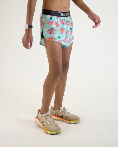 Men's Flying Pigs 2" Split Running Shorts
