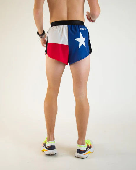 Men's Texas Flag 2" Split Running Shorts