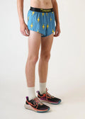 Men's Blue Bolts 2" Split Running Shorts