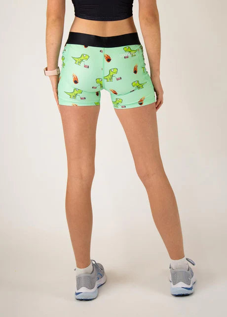 Women's Dino Sore 3" Compression Running Shorts