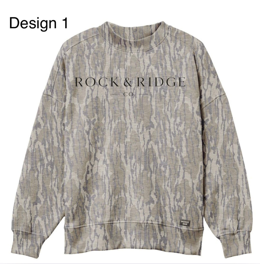 Mossy Oak Camo Crewneck Sweatshirt
