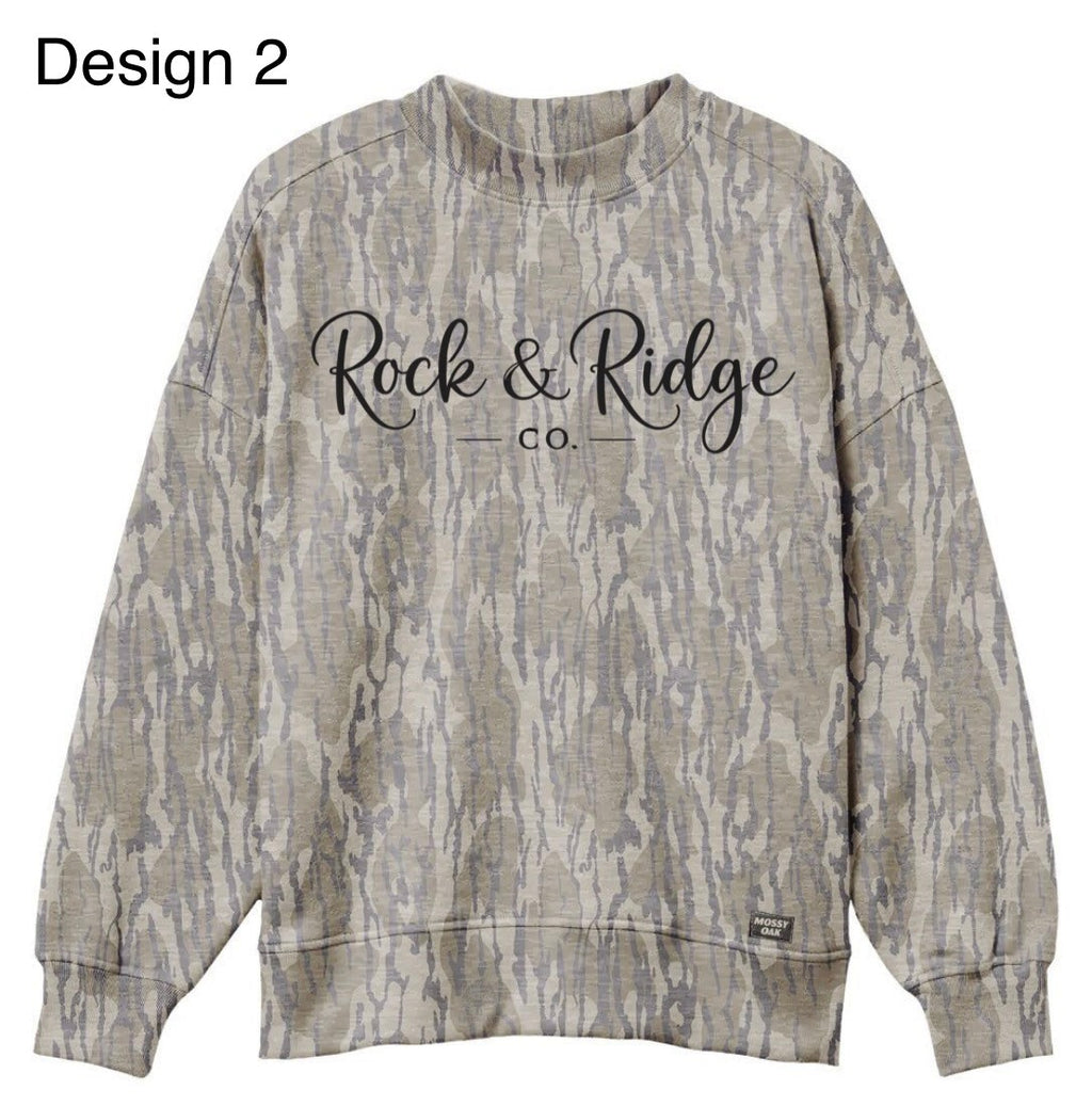 Mossy Oak Camo Crewneck Sweatshirt