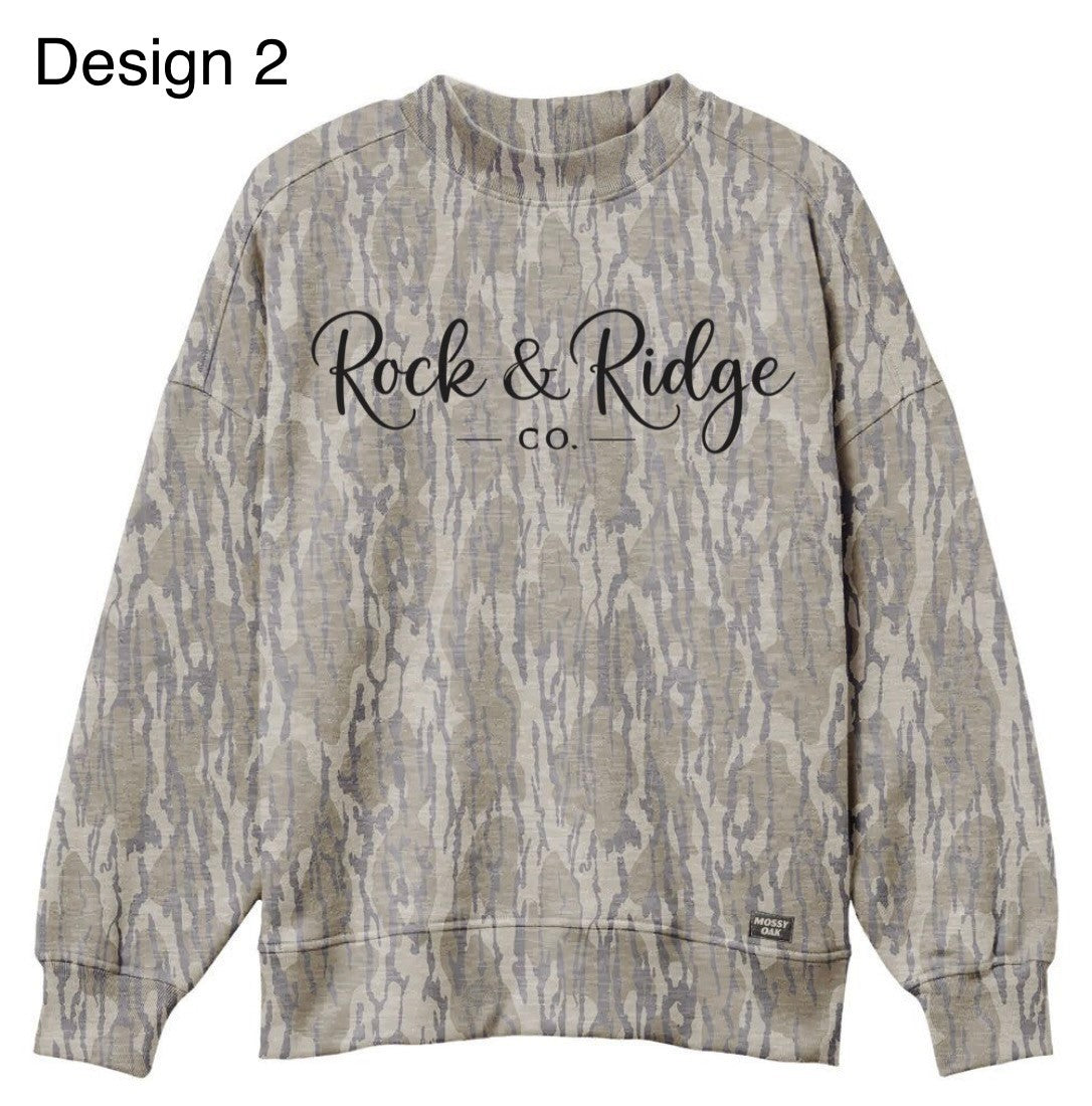 Mossy Oak Camo Crewneck Sweatshirt