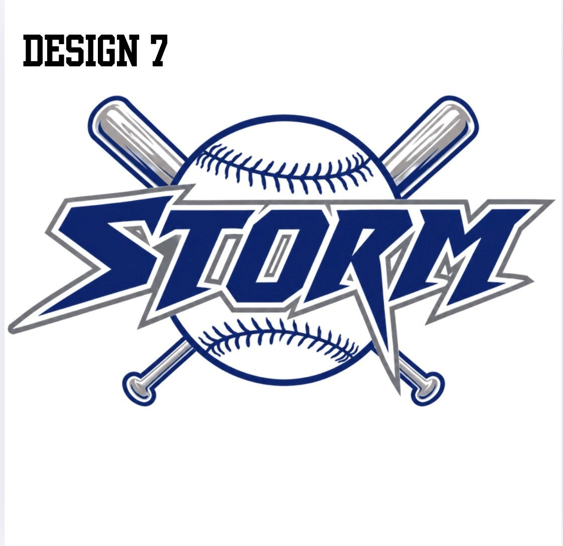 Design 7 - Saltillo Storm Crossed Bats
