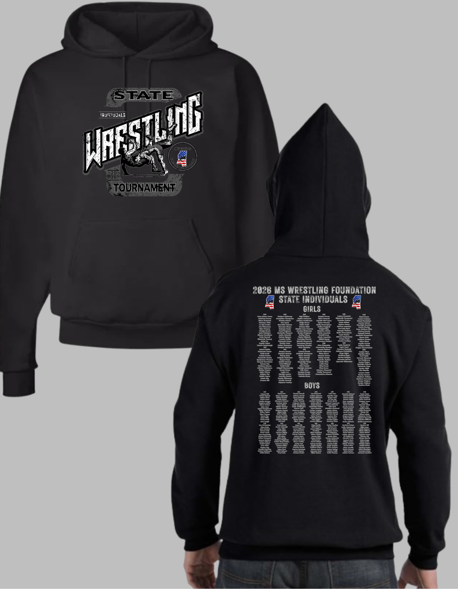 2026 MS Wrestling State Individuals Hoodie