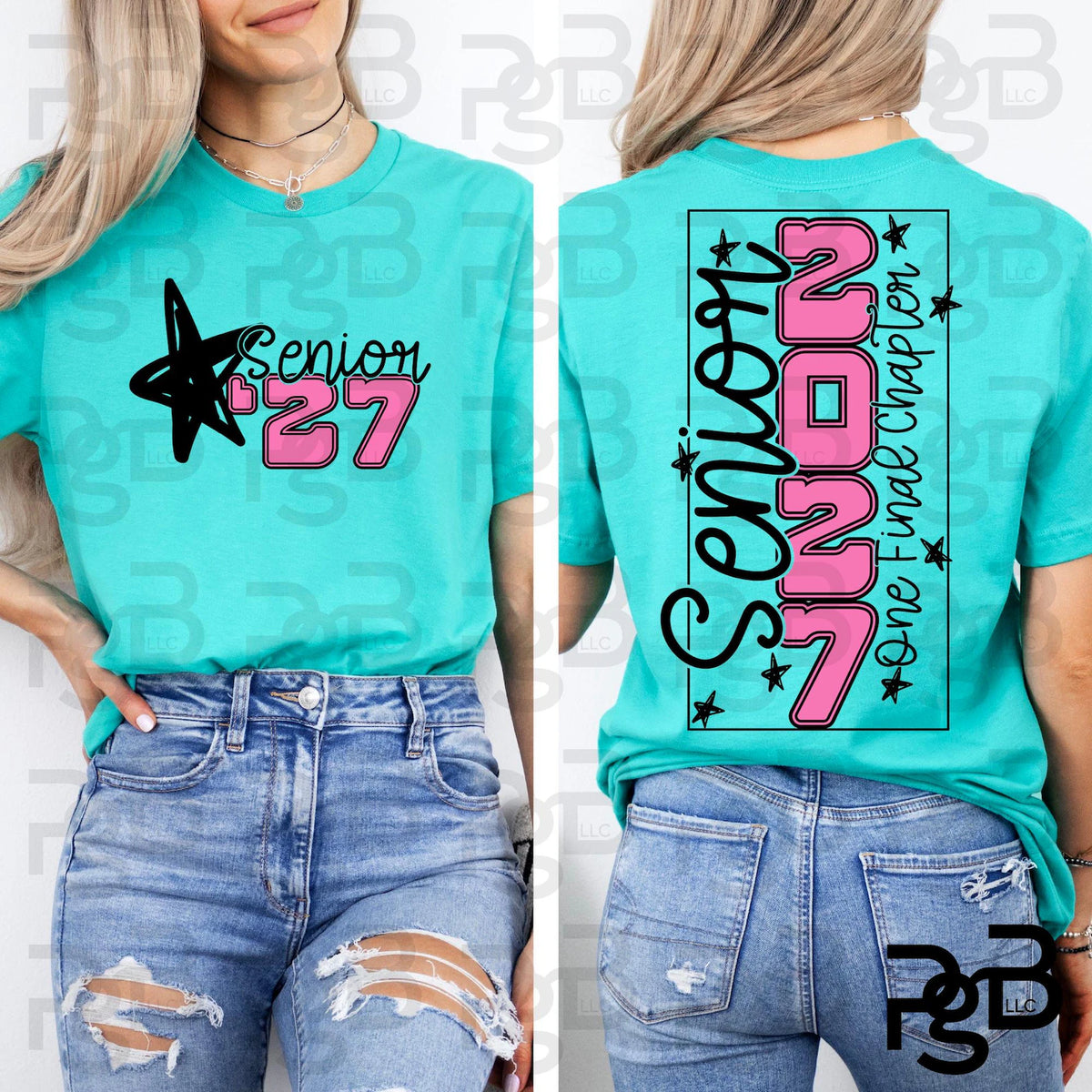 Senior '27 One Final Chapter Front & Back Tee (Comfort Colors C1717)