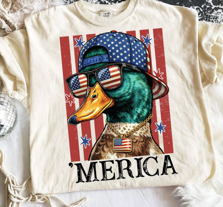 'Merica Duck Comfort Color T-Shirt