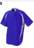 A4 Apparel NB4241 1/4 Zip Youth Batting Jacket in royal blue
