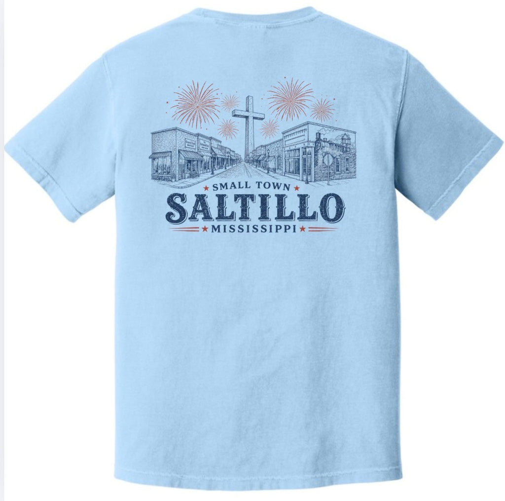 Small Town Saltillo Mississippi Comfort Color T-Shirt
