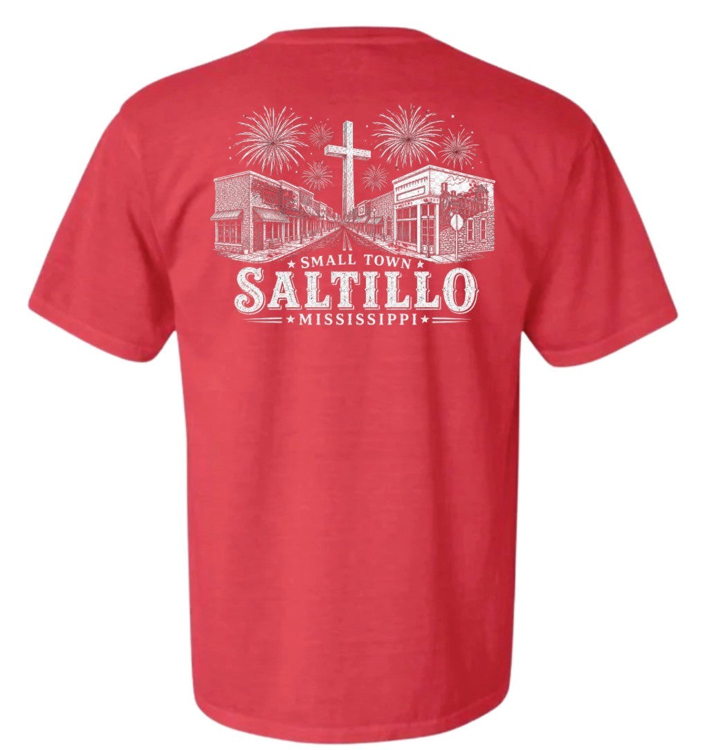 Small Town Saltillo Mississippi Comfort Color T-Shirt
